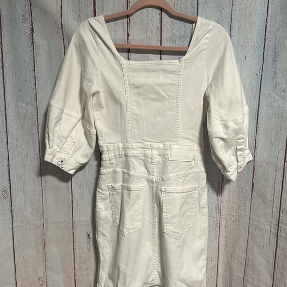 NWT Jonathan Simkhai Standard Poppy Puff Sleeve Denim mini Dress - Picture 12 of 13